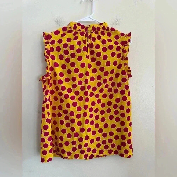 Ivy Jane Polka Dot- Ruffled Sleeves Size Small - Picture 9 of 14